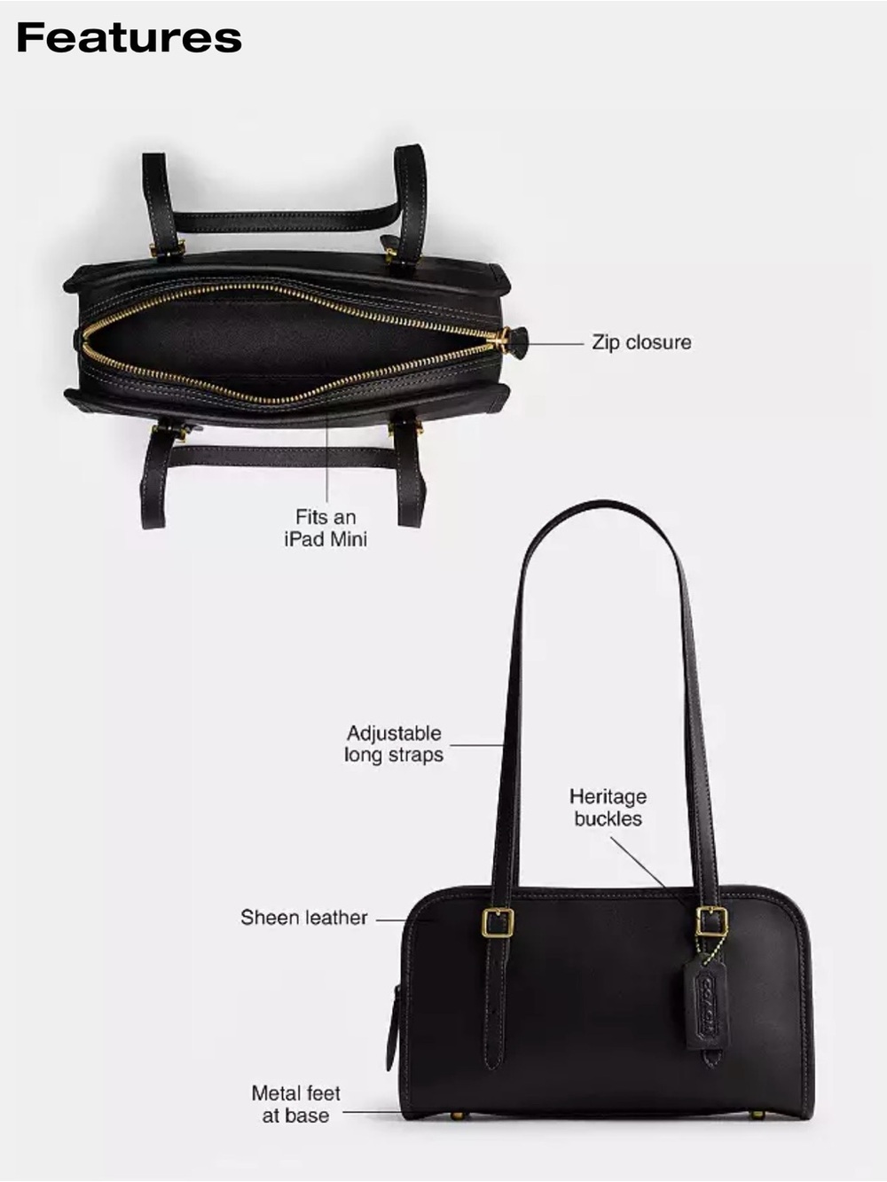 Coach Swing Zip Bag - Picture 6 of 6
